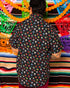 LOS MUERTOS PARTY SHIRT SHORT SLEEVE BUTTON UP  - MENS